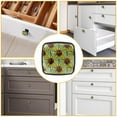 thumbnail image 4 of 4 Pcs Cabinet Handle Drawer Pulls Sunflower Knobs with Screws Square Furniture Office Cabinet Knob Decoration, 4 of 5