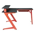 thumbnail image 4 of Avatar Battlestation L-Shape Game Desk with Carbon Top and Matte Red Legs, 4 of 9