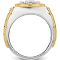 thumbnail image 2 of 14K Two-Tone W/Black Rhodium Ibgoodman Men's 1 Carat Diamond Complete Ringsize 10 (Width 16) - Jbsp, 2 of 5