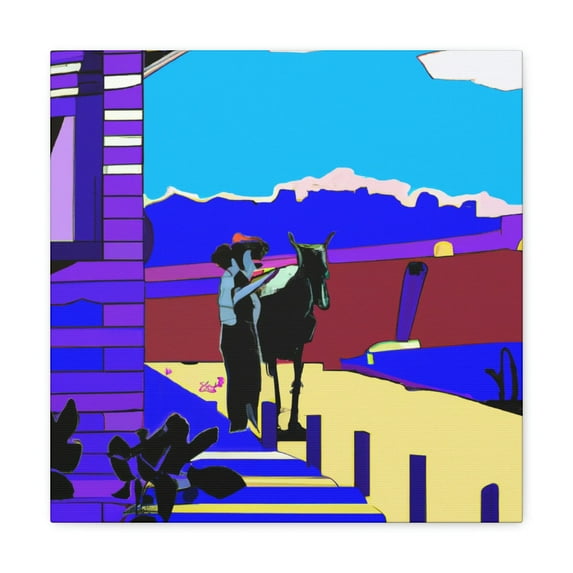 Frontier Town Pop Art - Canvas