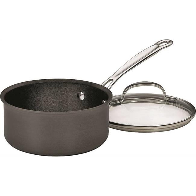 Chefs Classic 61916 Hard Anodized NonStick Sauce Pan with Lid, 1.5 qt