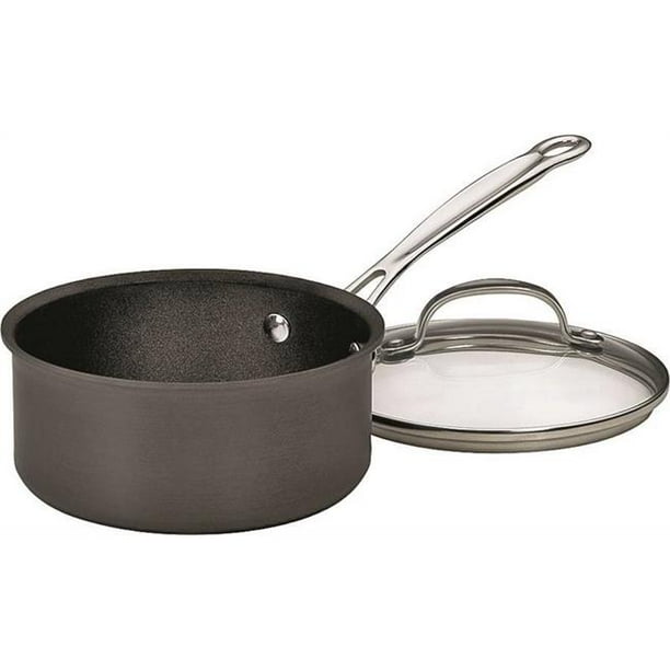 Chefs Classic 61916 Hard Anodized NonStick Sauce Pan with Lid, 1.5 qt