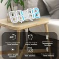 thumbnail image 3 of Reloj Digital de pared con alarma electrónica, relojes de escritorio, decoración moderna del hogar para dormitorio, relojes de mesa Led interiores, sala de estar, 3 of 5