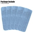 thumbnail image 2 of 5-pack Microfiber Cleaning Mop Pads, Wet & Dry Use, Replacement Mop Head for Flat Mop, Washable & Reusable Mop Pads for Cleaning Hard Floor, 16.5 x 5.5 inches, 2 of 8