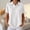 White, variant on Helii Women's Polo Shirts Short Sleeve V Neck Collared Short Sleeve Knit Linen Blend Casual Loose Plus Size Top