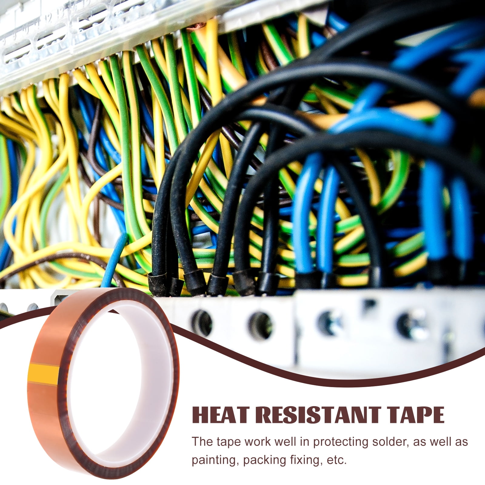 5 Roll High Temperature Resistant Tape DIY Heat Electrician Magnetic Electrical Appliance Practical Multi-function