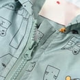 thumbnail image 6 of Zanarzt Rain Coat Toddler Boy Toddler Rain Jacket Kids Cartoon Windbreaker Coat Baby Zip Hooded Outerwear Fall Spring Raincoat Light Gray,7-8 Years, 6 of 9
