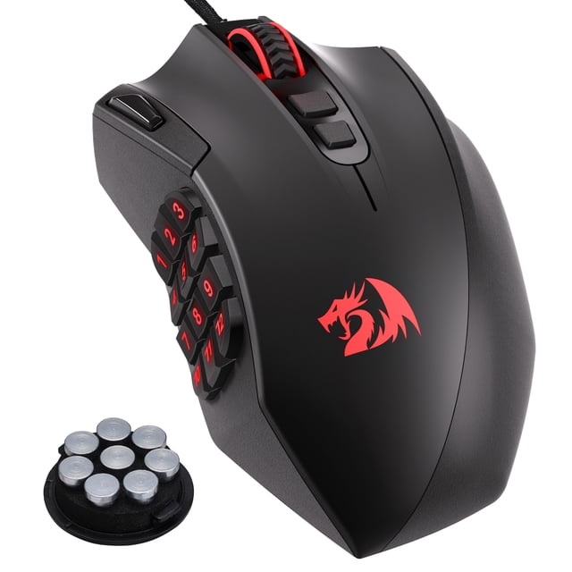 Ratón para juegos Redragon M921 12400 DPI con cable RGB con 18 botones