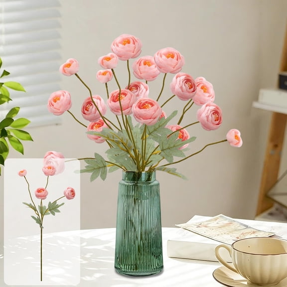 Faux Flower Bouquet, Home Decor Floral Arrangement for Mother's Day, Festive Wedding Venue Decoration, Durable Artificial Flower for Indoor Office and Living Room Interior Decor, by UKHCCC