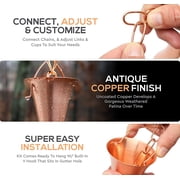 Marrgon Copper Rain Chain - Bell - 6.5'