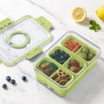 thumbnail image 5 of Cook with Color 3-Compartment Snack Box with Ice pack, Locking Lid and Handle, Dishwasher Safe, Light Green, 5 of 5