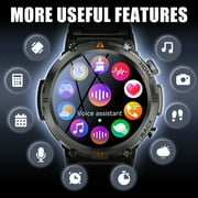 EIGIIS Smart Watch for Men Women Bluetooth Call (Answer/Make Call) Waterproof 1.45 Military Tactical Fitness Watch Tracker