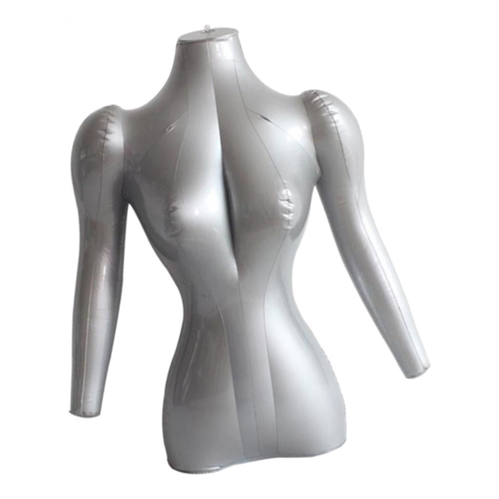 Inflatable Female Mannequin Bust Dress Display Dummy Clothes Models Holder 