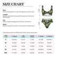 thumbnail image 4 of Kdxio Sunflowers Print Women's 2 Piece High Waisted Wrap Spaghetti Strap Summer Swimsuit Bikini Set-XX-Large, 4 of 7