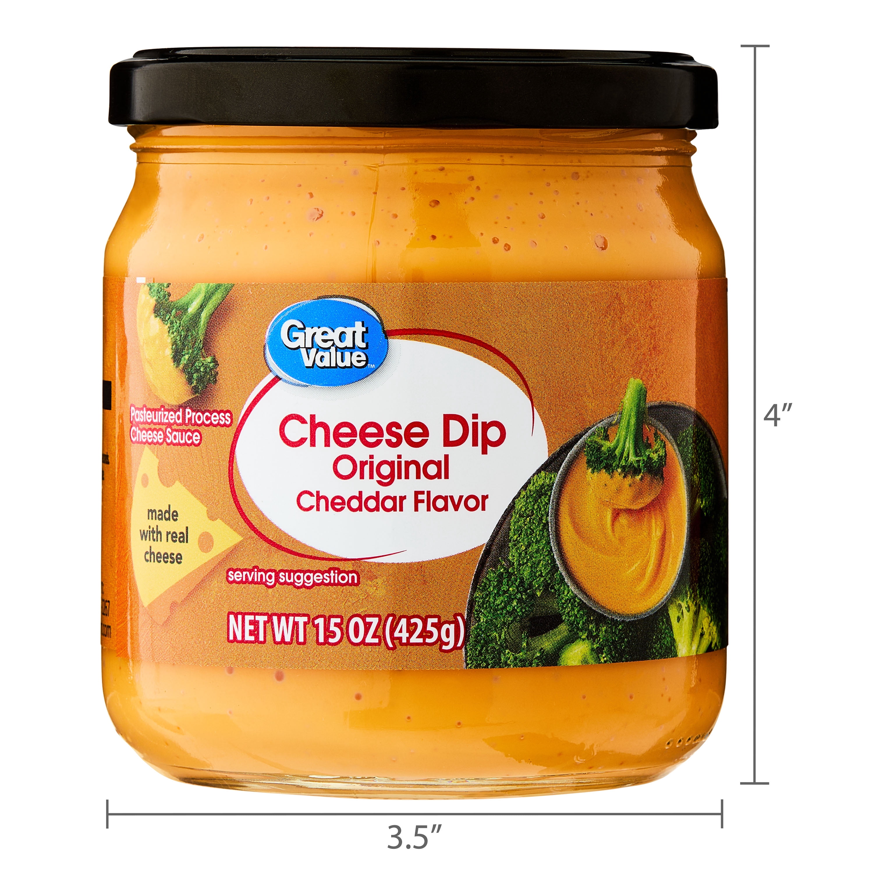 Great Value Original Cheddar Flavor Cheese Dip, 15 oz