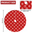 thumbnail image 2 of 36 Inch Christmas Tree Skirt – Velvet Plush Tree Mat, Soft Thickened Polyester with Red Ties, Single-Sided Printing, Available in 30in/36in/48in, Perfect for Holiday Xmas Tree Decoration, 2 of 7
