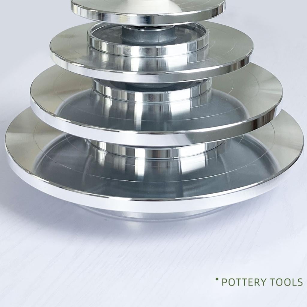 Youthyao 6/8/10/12in Pottery Turnable Wheel Double-Sided Turntable Sculpting Wheel