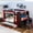Black & Red + Trundle, variant on Harper & Bright Designs Full Size Bunk Bed with Desk and Storage, Space-Saving Wooden Bunk Bed with Bookshelves & 3 Drawers, White
