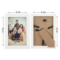 thumbnail image 3 of 4x6 Picture Frame Set of 12, Multi White Woodgrain 4 by 6 Photo Frames Bulk for Wall or Tabletop Display,White, 3 of 6