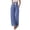 Blue-3121BB, variant on Flowy Wide Leg Pants for Women Palazzo Drawstring Elastic Waist Polka Dots Woman Trousers Pants with Pockets Summer Beach Lounge Pants Womens
