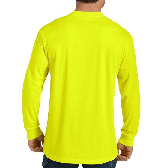 Genuine Dickies - Men's Long Sleeve Enhanced Visibility T-Shirt, 2-Pack - Walmart.com