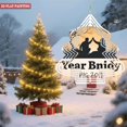 thumbnail image 2 of Metal Hanging Christmas Tree Wind Decorations - Elegant Garden Spinners with Concentric Circular Patterns for Yard & Garden Charm, 2 of 7