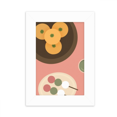 thumbnail image 1 of Local de comida japonesa snack Marco de Fotos de escritorio imagen Blanco Pintura arte 5x7 pulgadas, 1 of 4