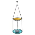 thumbnail image 2 of Hanging Bird Bath with Solar Fountain, 9.25" Double Layer Outdoor Birdbath Fountain, 27.6” Adjustable Height, Hummingbird Birdbath Fountain for Patio, Yard, Garden Decoration, 2 of 5