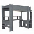 thumbnail image 4 of Sturdy Wood Frame & Charging Station Loft Bed Twin XL, 4 of 11