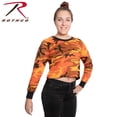thumbnail image 2 of Rothco Women's Camo Long Sleeve Crop Top - Savage Orange, 2 of 4
