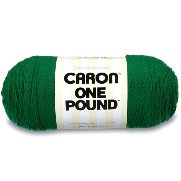 Caron One Pound Yarn, Kelly Green