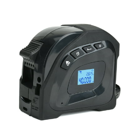 

2in1 Rangefinder 5m Tape Measure Ruler LCD Display with Backlight Distance Meter Building Measurement Device Area Volumes Surveying Equipment