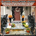 thumbnail image 5 of Black Halloween Garland 6 Feet Spooky Halloween Cedar Garland Mantel Fireplace Artificial Faux Trailing Realistic Gothic Hanging Vine Twigs for Thanksgiving Party Outdoor Indoor Home Decor, 5 of 7