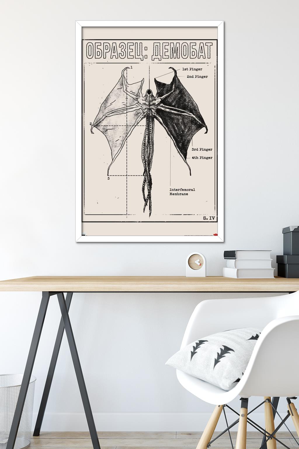 Netflix Stranger Things: Season 4 - Demogorgon Wall Poster, 22.375" x 34" Framed
