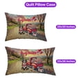 thumbnail image 5 of Be My Valentine's Bernese Mountain Dog Truck Full of Love Flower Balloon Quilt Pillowcase Berner Lover Gifts Throw Pillow Cover Bed Home Decor - 02029, 5 of 5