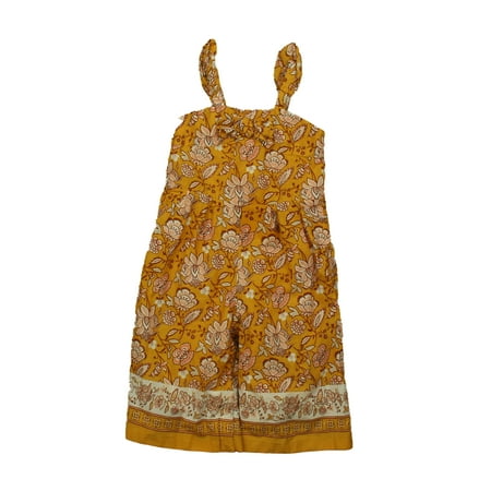 

Pre-owned: Janie and Jack Girls Yellow Floral Romper size: 12-18 Months (Excellent)