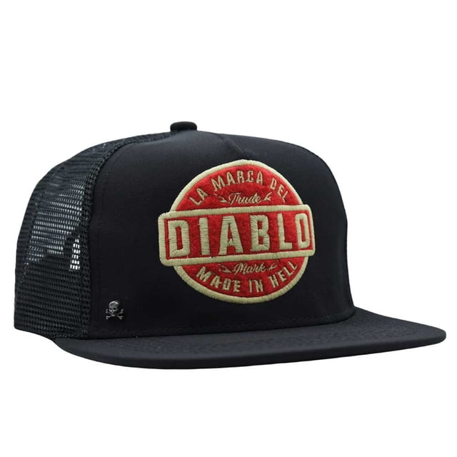 Gorra Trucker Plana Lmdd Diablo Made In Hell Kingmonster Gorra Trucker Plana Negra