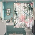 thumbnail image 4 of TIELUTT Doublure de Rideau de Douche en Tissu avec Rideaux de Douche Neutres pour Salle de Bain d'Enfants Rideau de Douche pour Ados Rideau de Douche Moderne en Tissu Rideaux de Douche de Plage pour la Salle de Bain Rideau de Douche Roadshow Curt, 4 of 5