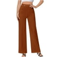 thumbnail image 2 of Work Pants Women Wide Leg Pants Wide Leg Pants for Women Trendy 2025 Fall High Waisted Business Casual Outfits Work Pant Trousers, S-2XL, 2 of 8