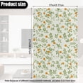 thumbnail image 3 of COEQINE Non-Slip Recliner Headrest Protector Faux Leather Sofa Headrest Covers Waterproof Head Rest Covers with Adhesive Backed Hook and Loop Straps, 17x27 Inch, Flower Leaf Green, 3 Pieces, 3 of 7