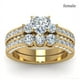 thumbnail image 1 of Anillo de acero inoxidable para parejas, sortija de compromiso de lujo, joyería de aniversario de boda, regalo para hombre y mujer, 1 of 3