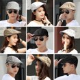 thumbnail image 4 of Boina de talla grande para hombre, gorra artística con visera para primavera y otoño, sombrero informal que combina con todo para mujer, sombrero de pintor retro británico para hombre., 4 of 6