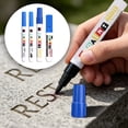 thumbnail image 2 of MOQIN 4PCS Golden Tombstone Marker Pen for Restoring Faded Grave Inscriptions, Quick Dry Gravestone Paint Pen, Mourning Stone Marking Pen, Waterproof & Weather-Resistant, 2 of 9