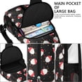 thumbnail image 4 of Sling Backpack,Black Christmas Santa Pattern Crossbody Bag with Water Bottle Holder,Waterproof Sling Bag for Men/Women with Chest Phone Holder for Hiking,Travel, 4 of 6