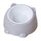 thumbnail image 2 of Comedero y bebedero elevado de gran capacidad para gatos, diseño ancho y poco profundo para una alimentación cómoda, plato de plástico para mascotas de 250 ml, 15 x 7,5 cm, paquete de 1, 2 of 6