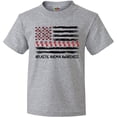 thumbnail image 3 of Inktastic Aplastic Anemia Awareness Red and White Ribbons and Flag Youth T-Shirt, 3 of 5