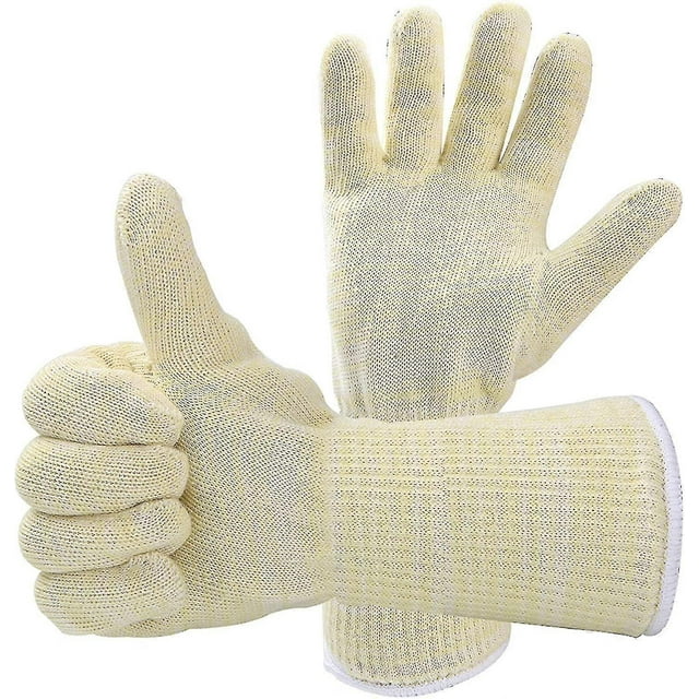 1 Pair Barbecue Gloves Heat Resistant Glove Universal Size Grill - Kitchen Gloves Withstands Oven Gloves For Bbq, Grill, Baking, Fireplace, Welding Gl