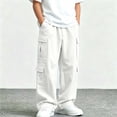 thumbnail image 6 of HAOTAGS Boys Cargo Pants, Elastic Waist Fall Winter Casual Hiking Pants with Pockets Outdoor Sweatpants, 6 of 8