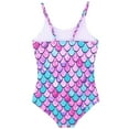 thumbnail image 3 of GYRATEDREAM Girls One Piece Swimsuits Sport Halter Swimwear Quick Dry Beach Bathing Suit UPF 50+ Sun Protection, 8-9 Years, 3 of 8
