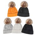 thumbnail image 4 of ZQUUVOU Unisex Winter Thick Solid Knit Beanie Thermal Lined Cycling Cap Outdoor Sports Cold Weather Protection White B, 4 of 4